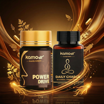 Kamour 7‑Day Booster Combo – Intensive Sexual Wellness & Vitality Kit (Power Drive + Daily Charge) - Kamour (By Kapeefit)