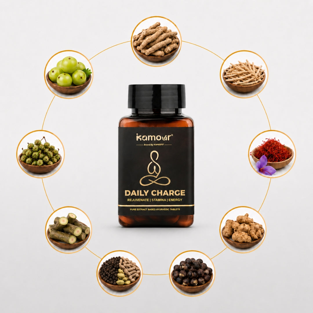 Kamour 7-Day Booster Combo – Men’s Energy Stamina & Confidence Support