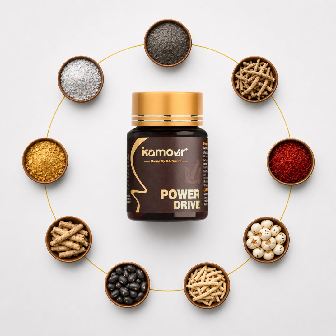 Kamour 7-Day Booster Combo – Men’s Energy Stamina & Confidence Support