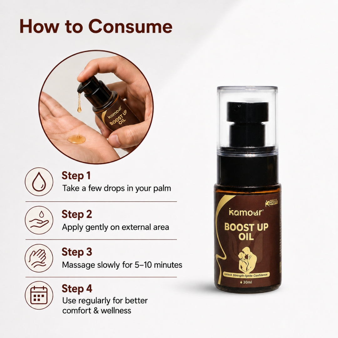 Kamour Boost Up Oil – Ayurvedic Massage Oil For Men, 30ml
