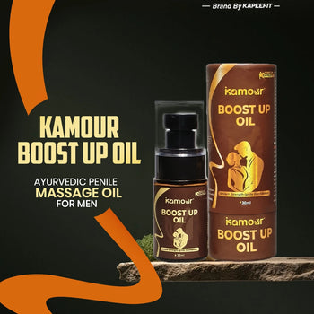 Kamour Boost Up Oil – Ayurvedic Stamina & Ling Massage Oil