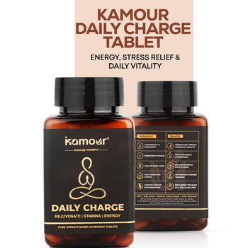 Kamour Daily Charge Tablet – Natural Energy & Stress Relief - Kamour (By Kapeefit)